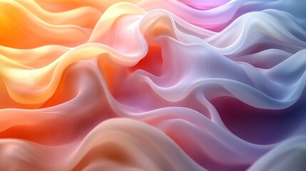 Abstract Swirling Fabric in Vibrant Hues