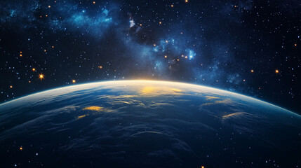 Obraz premium planet in space, earth in space, universe