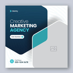 Digital marketing social media post web banner template