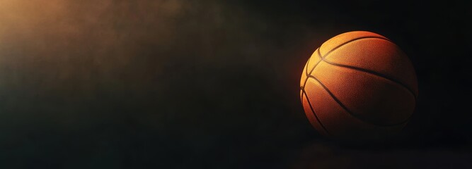 Basketball Dark Background.