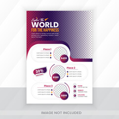 new professional travel flyer design