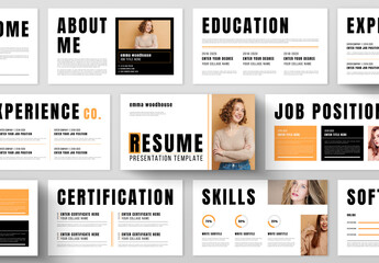 Digital Resume Presentation Layout