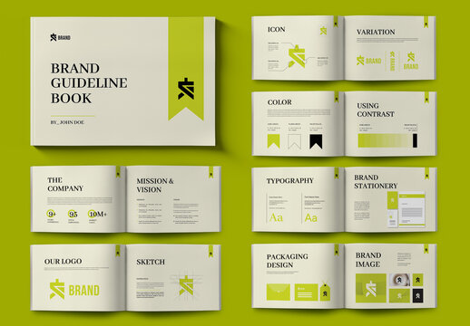 Minimal And Classic Brand Guideline Book
