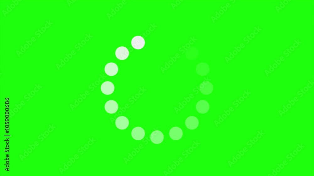 Poster loading circle animation. round loading animation. white gradient dotted round loading. loading anim