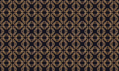 gold colored wall patterns interconnected retro lines