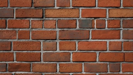 Obraz premium Authentic Rustic Red Brick Wall Texture with Warm Tones and Rough Detail
