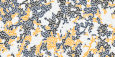 Turing pattern. Reaction-diffusion model. Chemical bases of morphogenesis. Natural patterns, stripes and spots. Monochrome texture.