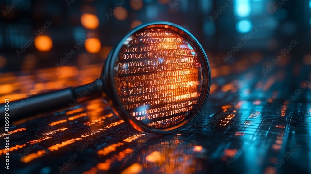Poster this abstract technology environment depicts a detailed concept of it security risk assessment utili