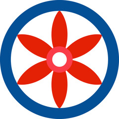 Six Petal Rosette Icon
