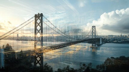 Fototapeta premium Golden Gate Bridge at Sunset