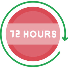 72 Hours Return Icon