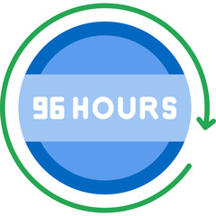 96 Hours Return Icon