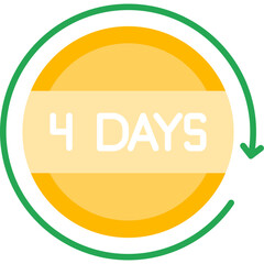 4 Days Return Icon