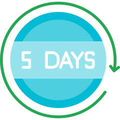 5 Days Return Icon