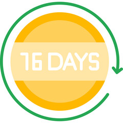 16 Days Return Icon