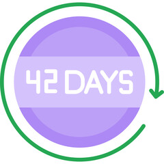 42 Days Return Icon