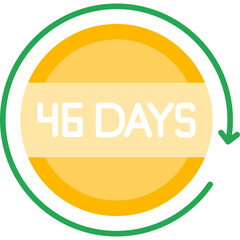 46 Days Return Icon