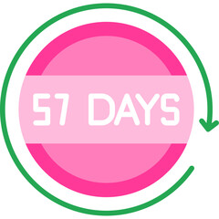57 Days Return Icon