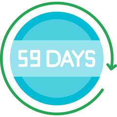 59 Days Return Icon
