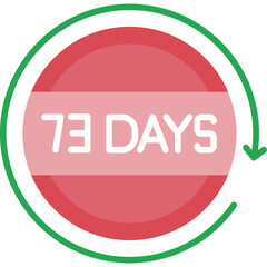 73 Days Return Icon