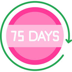 75 Days Return Icon