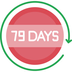 79 Days Return Icon