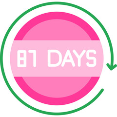 81 Days Return Icon