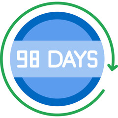 98 Days Return Icon
