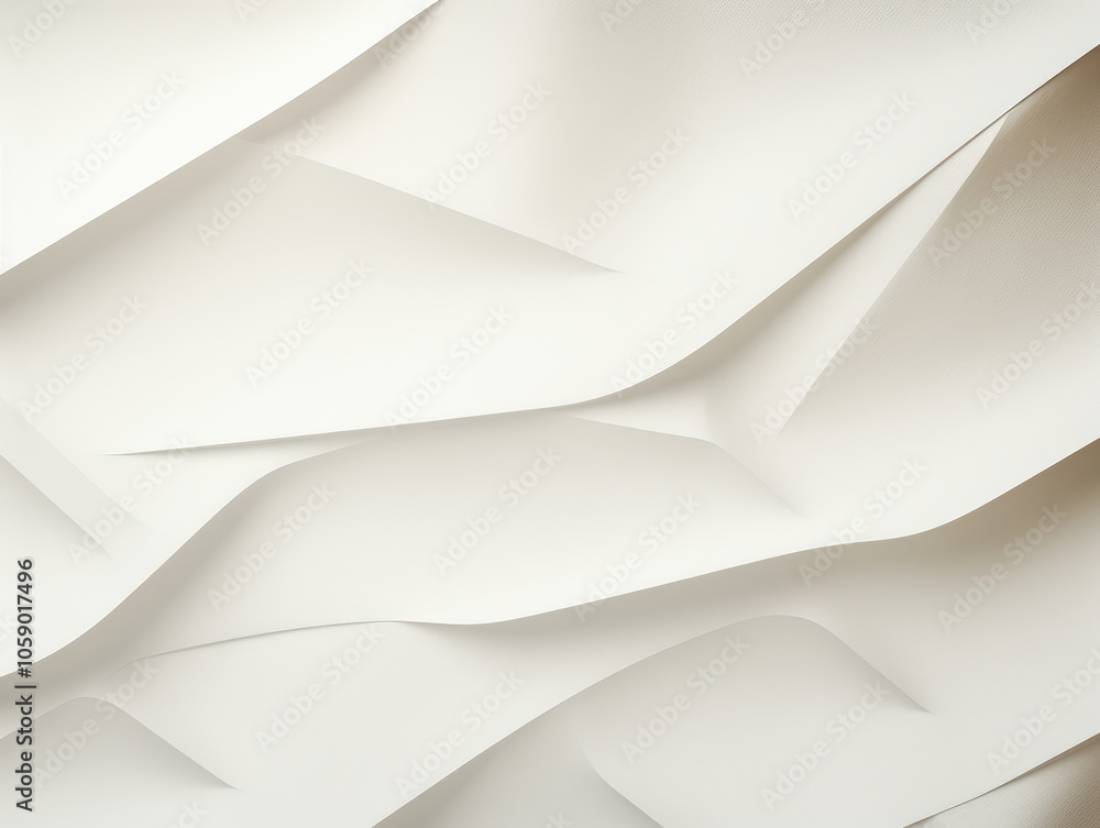 Aufkleber showcased is an image of soft, folded cream fabric creating abstract textures. the gentle interplay 