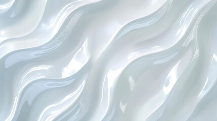 Obraz premium seamless, soft abstract texture resembling glossy white waves, providing a minimalist and modern aesthetic, ideal for backgrounds or subtle design elements in various projects