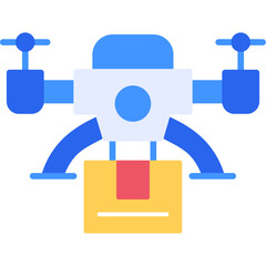 Drone Fast Delivery Icon