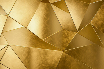 This image showcases multiple overlapping geometric patterns with a golden hue, providing a sense of modern luxury and abstract visual harmony.