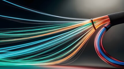 high-contrast professional photograph featuring a mesmerizing binary code overlay as the primary subject, set against a gradient background transitioning from deep, rich green hues to dark, mysterious