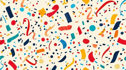 Obraz premium Colorful Abstract Pattern with Geometric Shapes