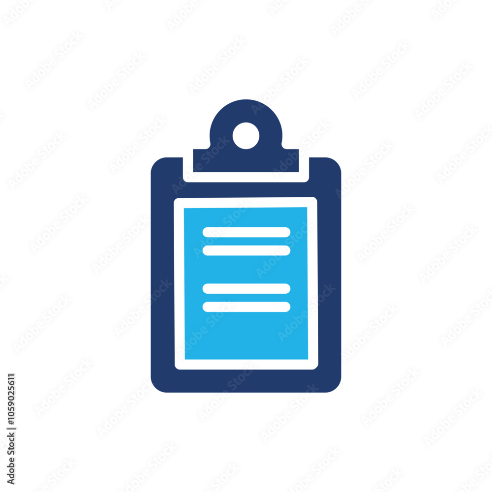 Aufkleber clipboard colored icon vector design good for web or mobile app