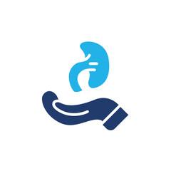kidney donation colored icon vector design good for web or mobile app