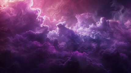 Fototapeta premium Purple And Pink Clouds In The Sky