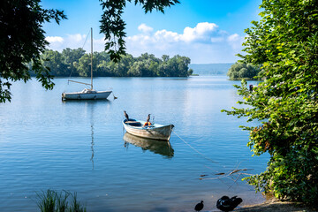 Scenic Harbor with Boats