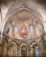 Obraz premium Peinture sainte dans la basilique d'evron, Mayenne