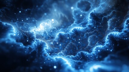 Complex digital patterns in an abstract style ideal for tech applications in science