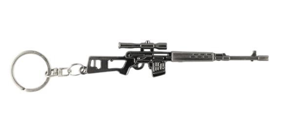 The keychain soviet army sniper rifle SVD by Dragunov with optic sight