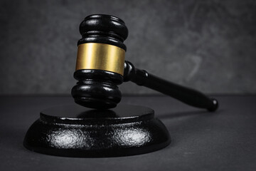 Court of Justice, Law and Rule Concept, Judges Gavel on The Table