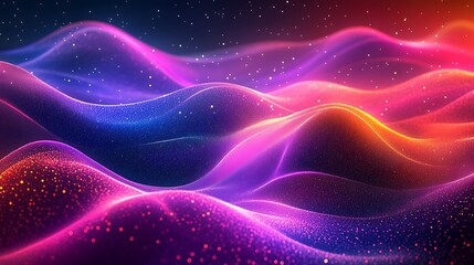 Obraz premium High-tech abstract background with vibrant lines for illustrating data science