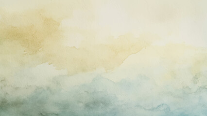 Abstract horizontal watercolor background. Hand drawn vector texture. Brush stroked painting pastel color watercolour