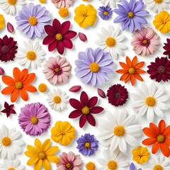 Assorted petals of various flowers spread out