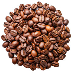 Naklejka premium Coffee bean on a transparent background.
