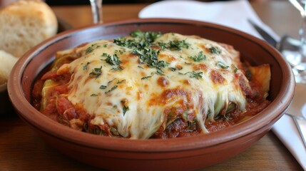 Delicious Baked Pasta with Cheese and Herbs