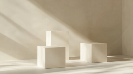 Abstract beige product mockup background.