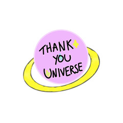 thank you universe note