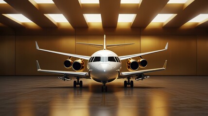 Fototapeta premium airplane travel service gold background.